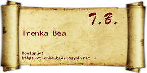 Trenka Bea névjegykártya